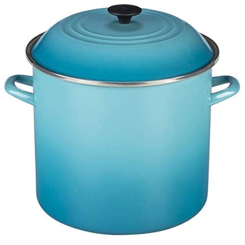 Le Creuset Enamel on Steel Stockpot, 10 qt., Olive