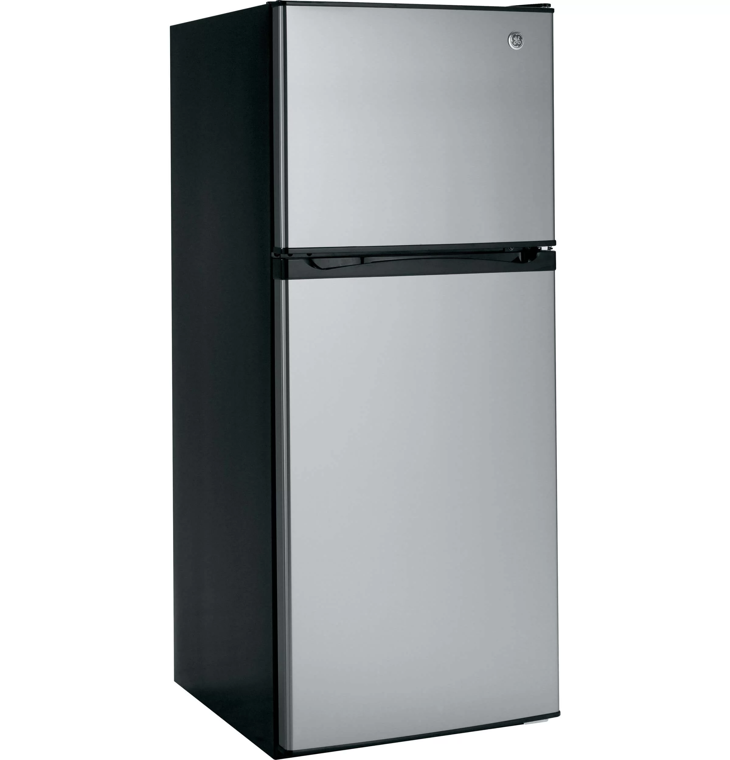 GE Appliances GPE12FSKSB 24 Inch Freestanding Top Freezer Refrigerator Stainless Steel