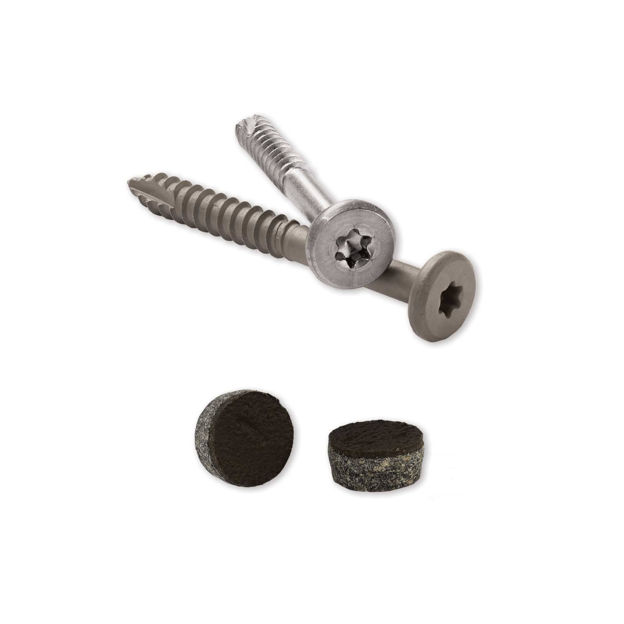 Starborn Pro Plug System for Trex Fascia - 100 Count - Epoxy Coated Carbon Steel - #10 x 1-7/8x22 - Trex Select Saddle