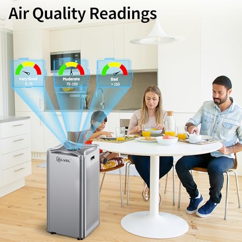 Air Purifier for Extra Large Room, Covers up to 3210 ft² with Washable Filters H13 HEPA Filter Filter dust pet hair for Office,bedroom