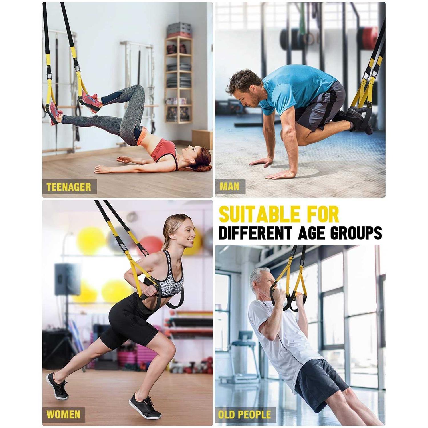 Home Resistance Training Kit Resistance Trainer Fitness Straps for Full-Body Workout - Sports Supplies Online Store