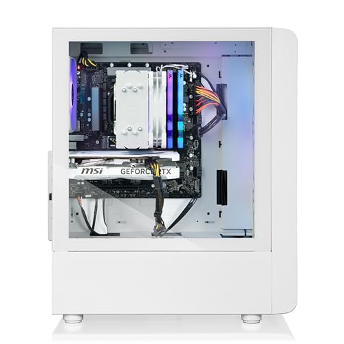 Thermaltake LCGS Quartz R66 Gaming Desktop (AMD Ryzen™ 5 5600, ToughRam DDR4 3600Mhz 16GB RGB Memory, AMD Radeon™ RX 6600, 1TB NVMe M.2, WiFi