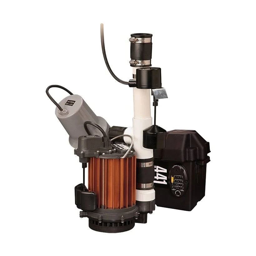 Liberty Pumps PCS37-441 Pump Combo, 115V and 12V Back-Up, S37 u0026 441 assembled.