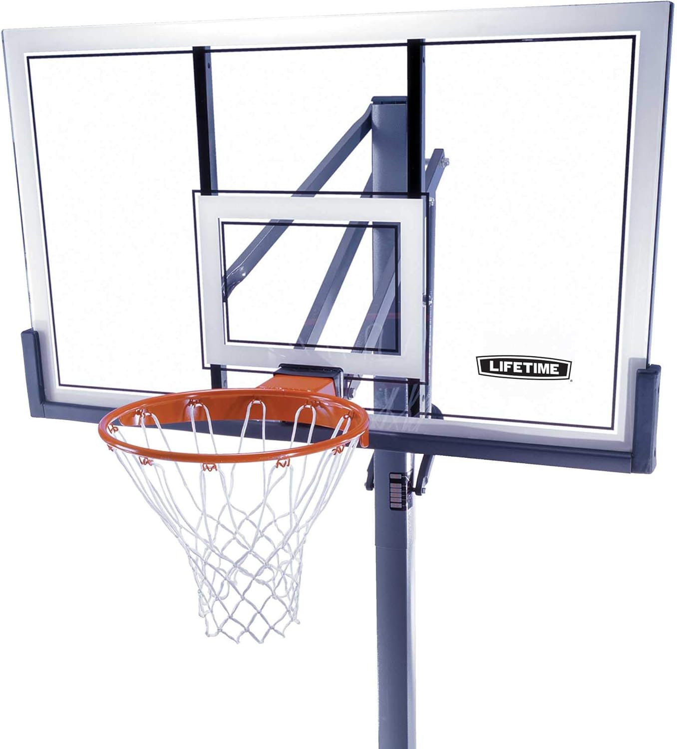 Lifetime 78888 In-Ground Power Lift Backboard Basketball System, 54-Inch