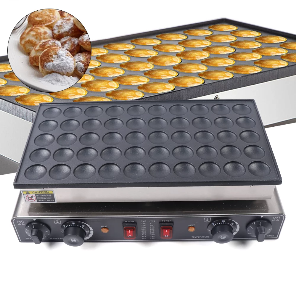 Anqidi 50 Holes Waffle Maker, Mini Nonstick Electric Dutch Pancake Baker 1700W