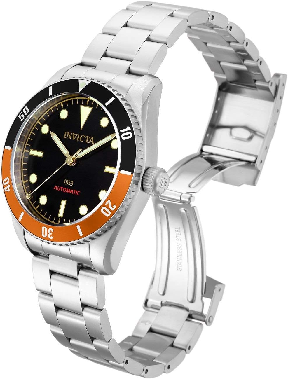 invicta Men's 34336 Pro Diver Automatic 3 Hand Black Dial Watch