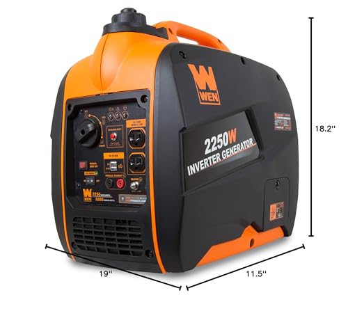 WEN 2800-Watt Dual Fuel Inverter Generator, Quiet, Portable, and Lightweight with Fuel Shut Off and CO Watchdog (DF280iX)