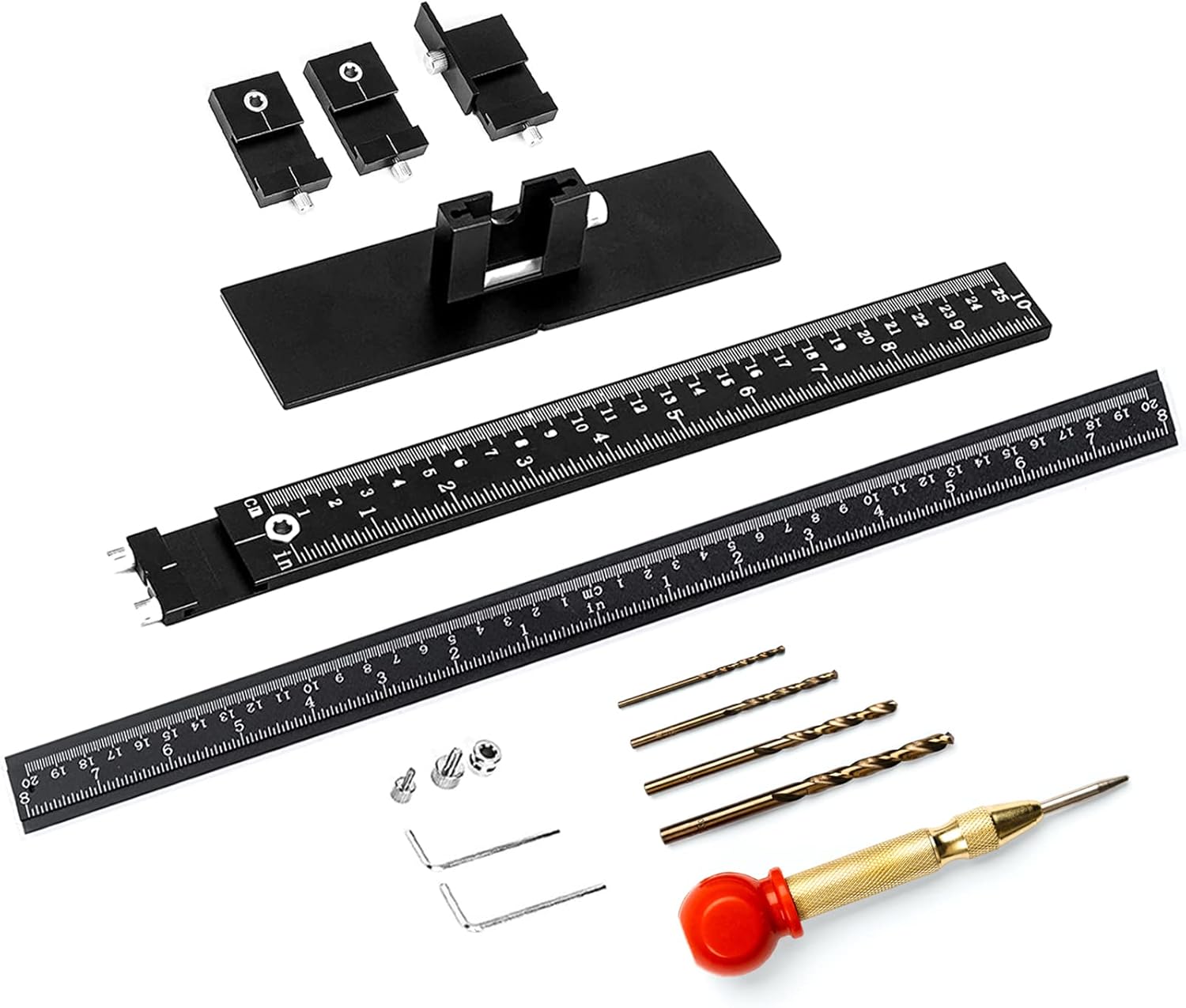 Cabinet Hardware Jig, Solike Aluminum Alloy Cabinet Handle Jig Tool for Fast and Accurate Installation of Door Handles and Drawer Front Knobs