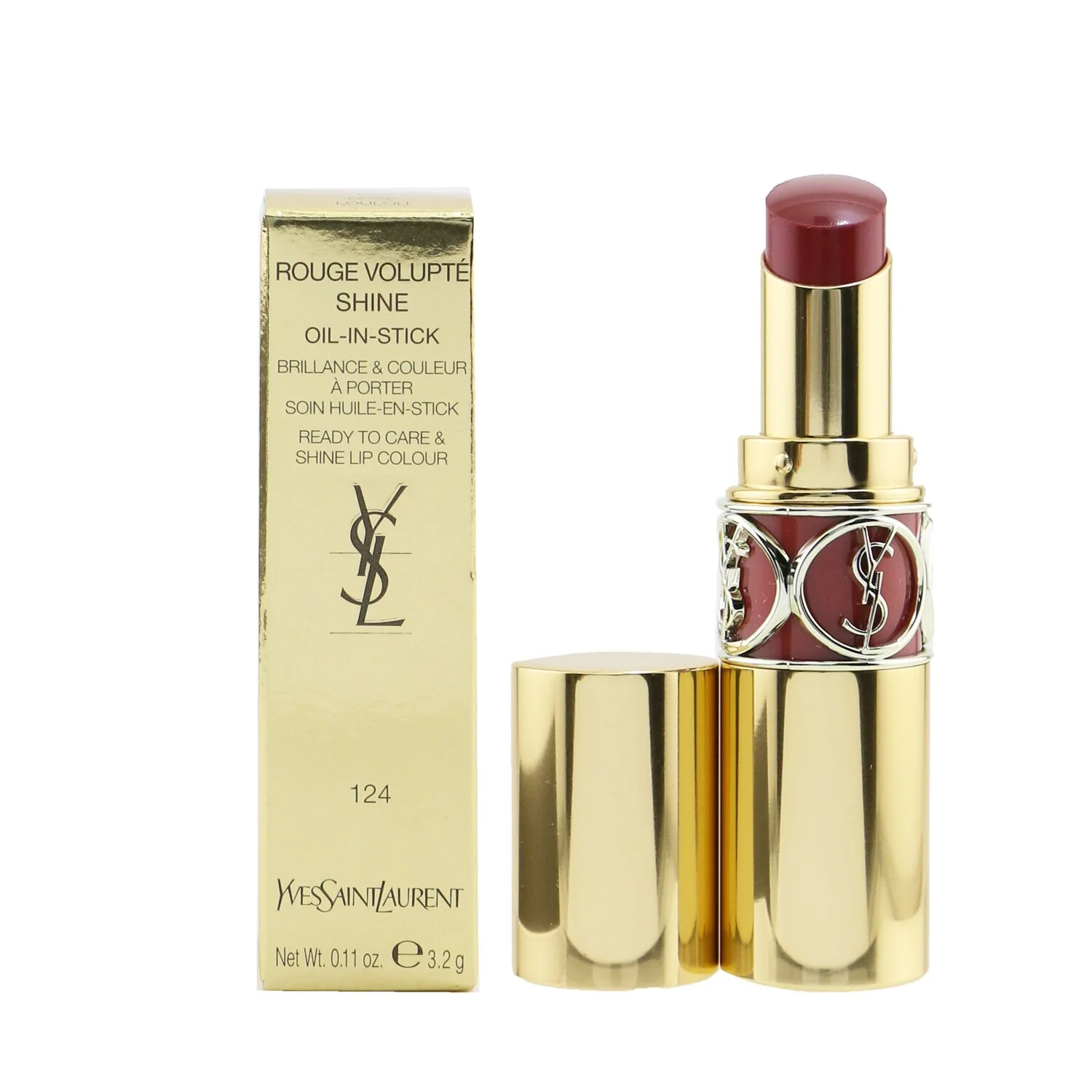Yves Saint Laurent Rouge Volupte Shine - # 129 Carmine Retro 3.2g/0.11oz