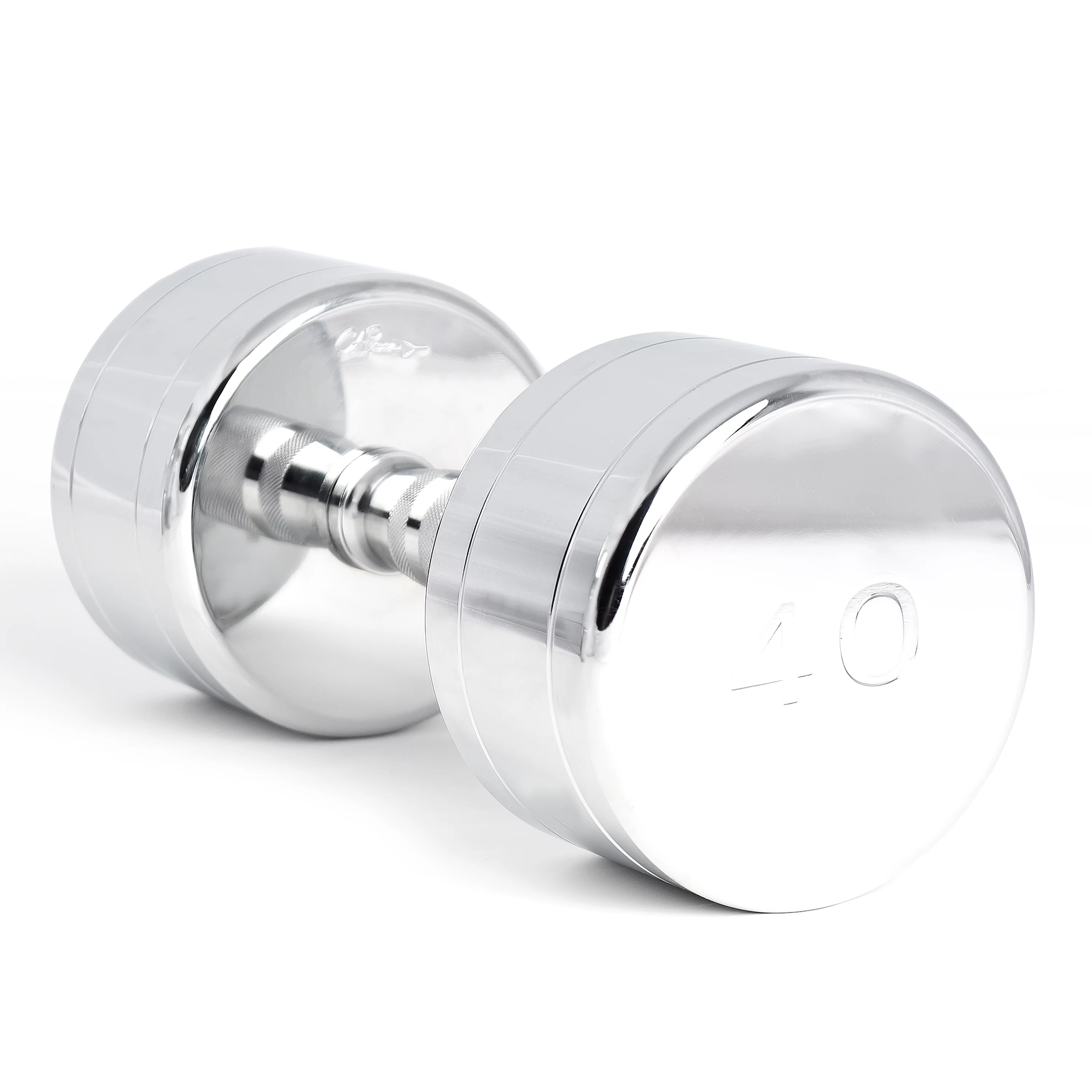 CAP Barbell Chrome Dumbbell with Contoured Handle, Single, 40 lbs
