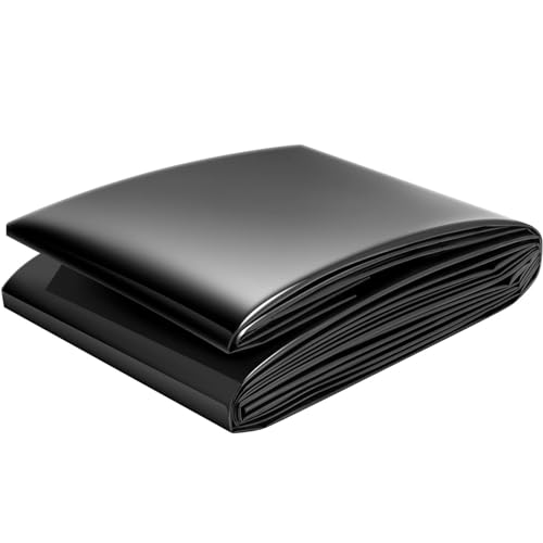SOYDAN Black Pond Liner, 20 Mil HDPE Pond Liners for Outdoor Ponds, 10×13ft HDPE Pond Liner for Fish Pond, Garden Landscape, Aquaculture