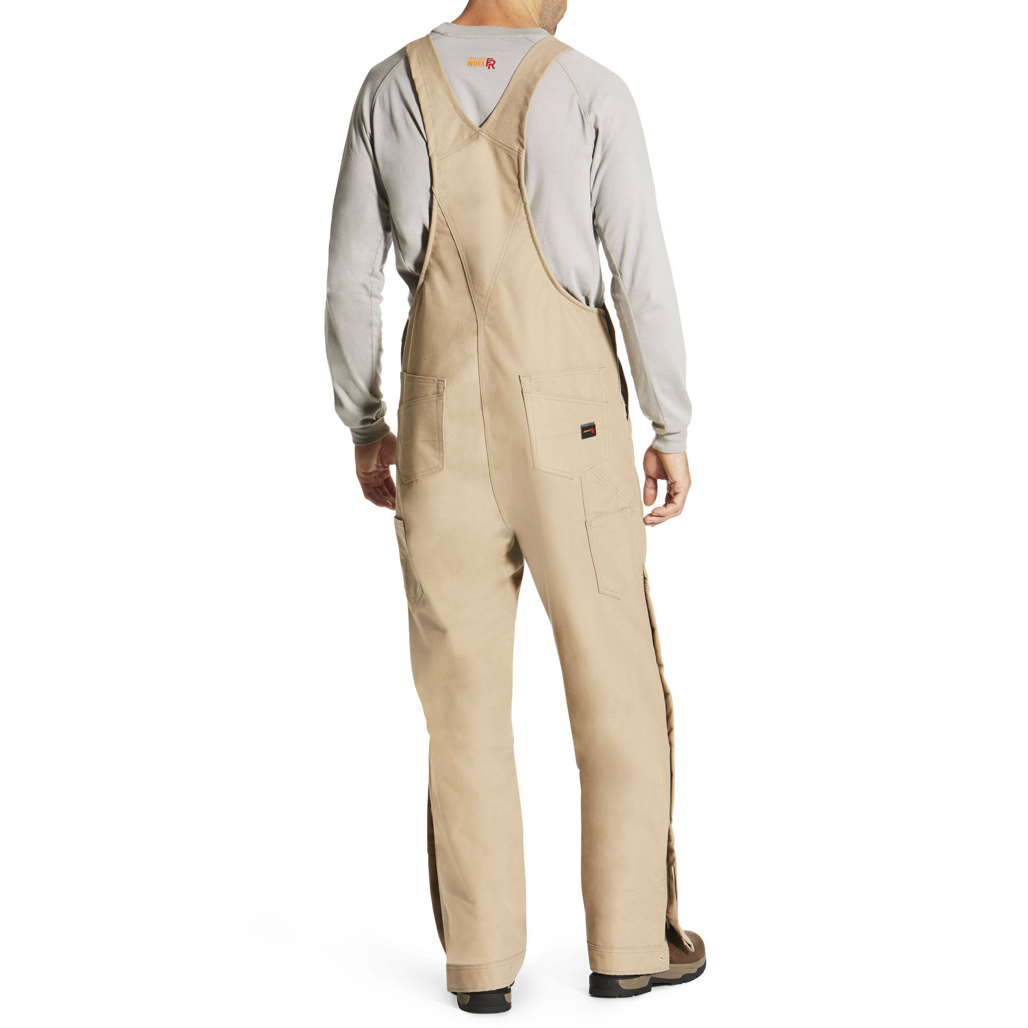 Ariat Men's FR Insulated Overall Bib Beige/Khaki Size Medium