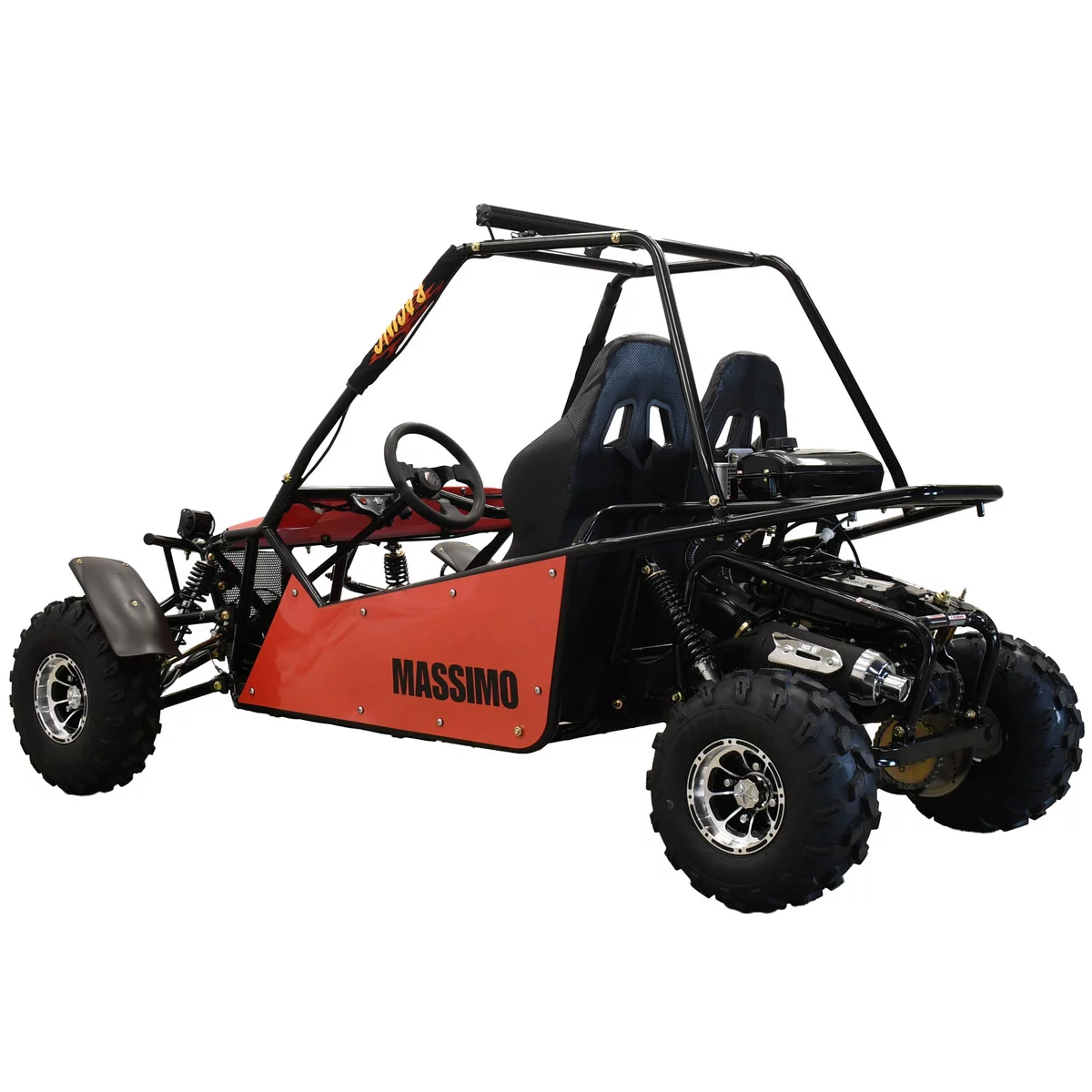 Massimo GKM 200|4 Stroke 177cc 2WD Go Kart (Red) - Curated Treasures Market