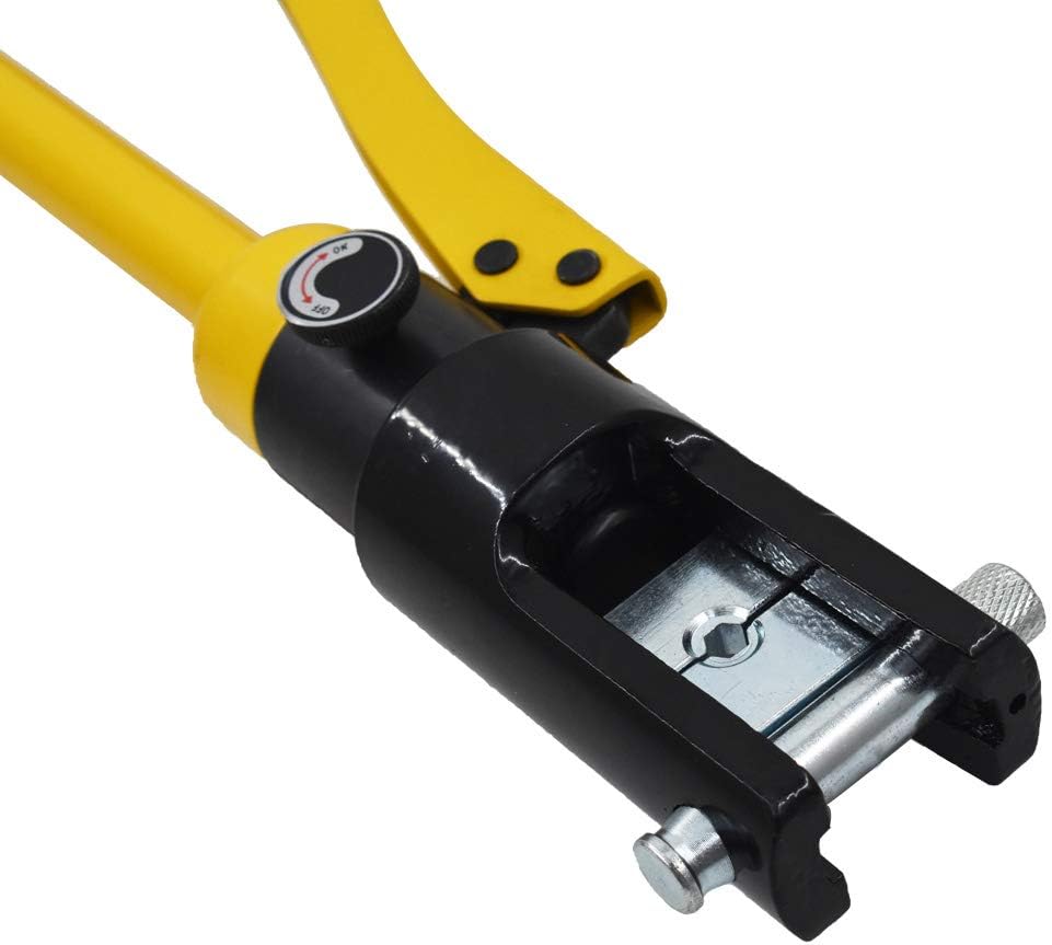 NEW 16 Ton Hydraulic Wire Crimper Battery Cable Lug Terminal Crimping Tool w/ 11 Dies