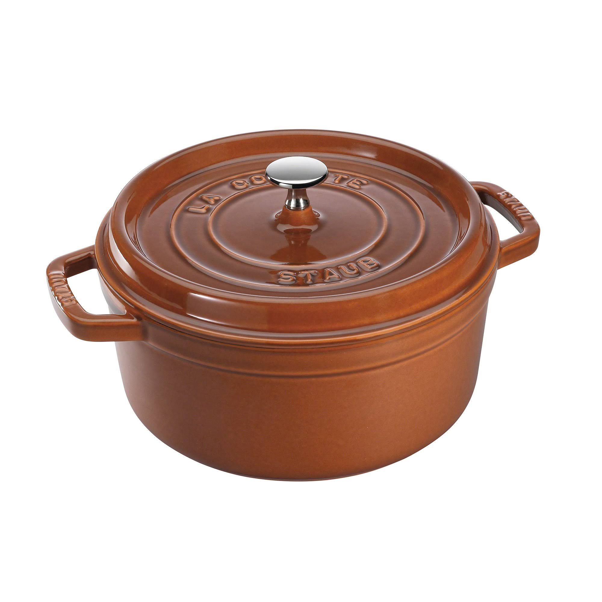 Staub Cast Iron 4-Quart Round Cocotte - Dark Blue
