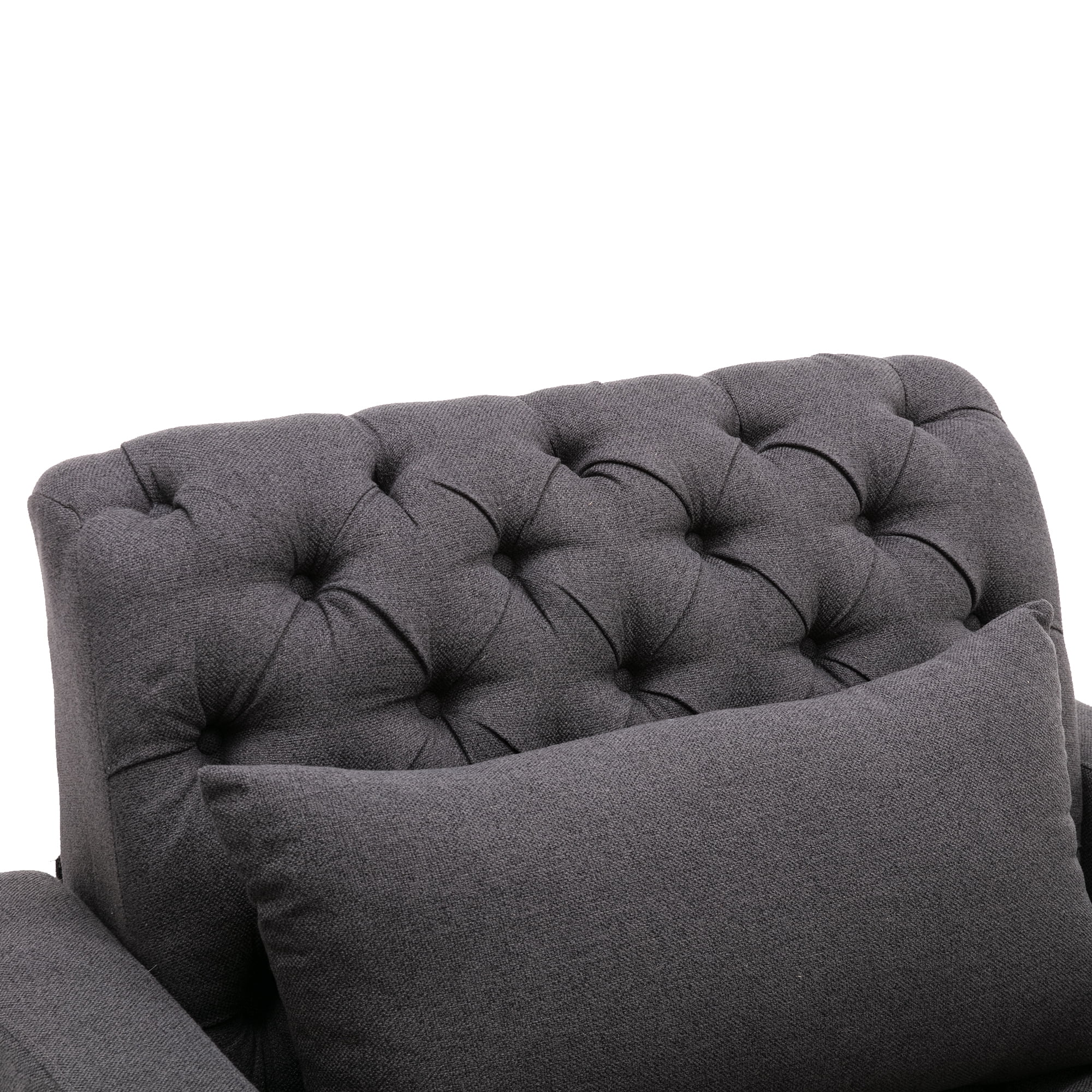 MYDENIMSKY Tufted Modern Leisure Sofa, 3 in 1 Sleeper Bed Recliner Chaise, Lounge Adjustable Barry Sofa