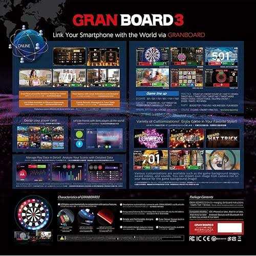 Gran Board 3 LED Bluetooth Dartboard - Sports Supplies Online Store