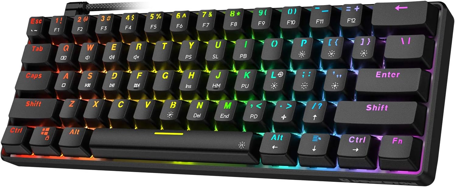 Punkston TH61 60% Mechanical Gaming Keyboard