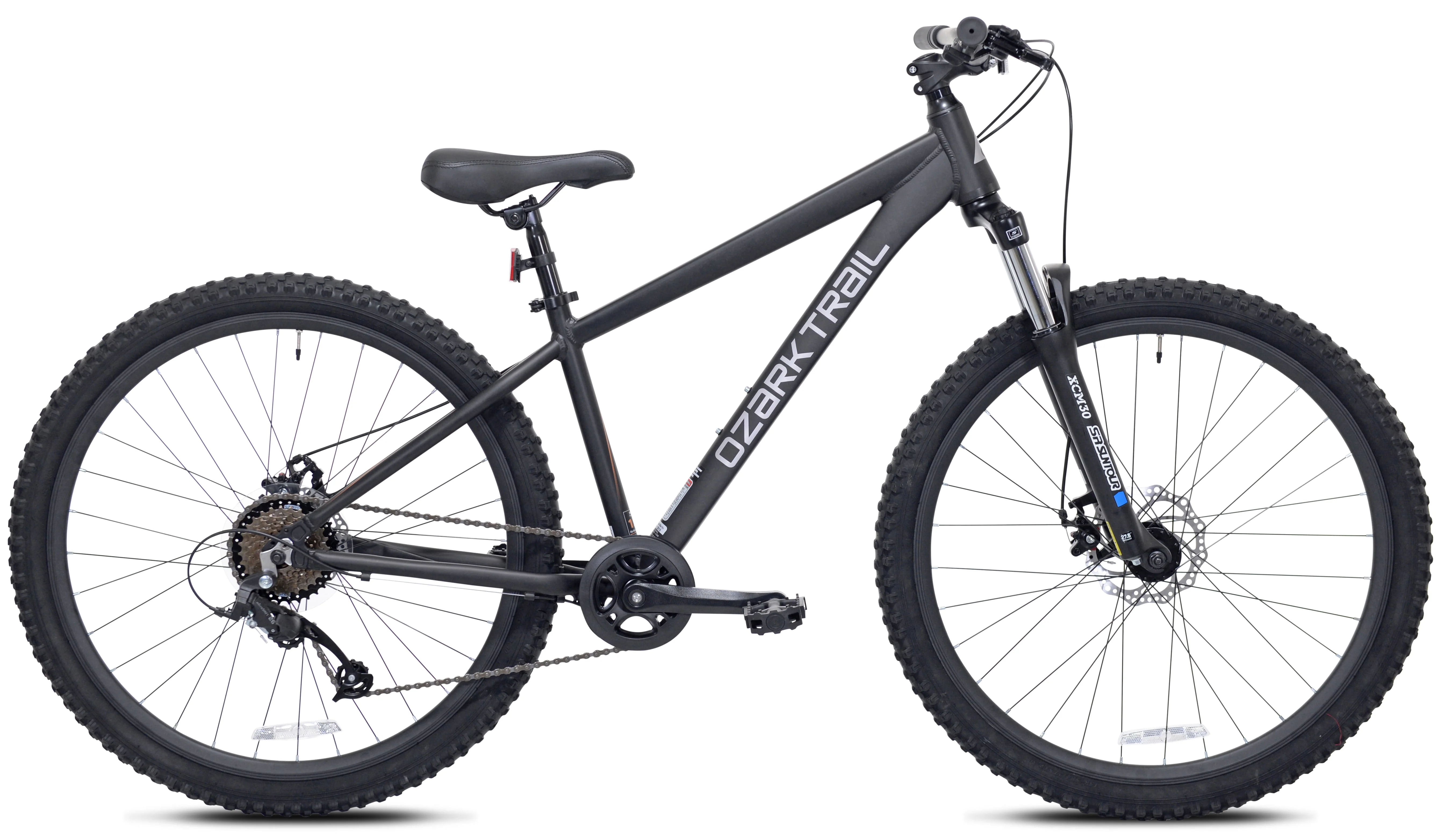 Ozark Trail 27.5 Vibe Mountain Bike, Medium Frame, Black, Adult, Unisex