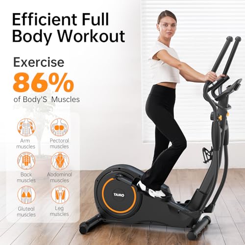 Elliptical Machine, Elliptical Exercise Machine for Home with Hyper-Quiet Magnetic Driving System, Elliptical Trainer