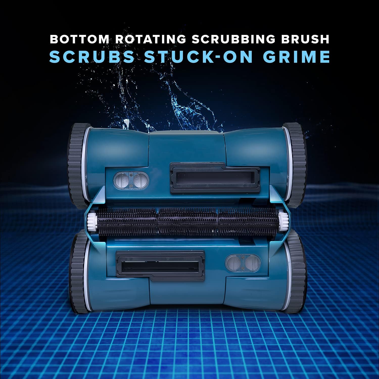 Aquabot X2 Robotic Pool Cleaner with Powerful Scrubbing Brush, Dual High Capacity Filters, AutoX Pool Mapping, and 2 Year Warranty