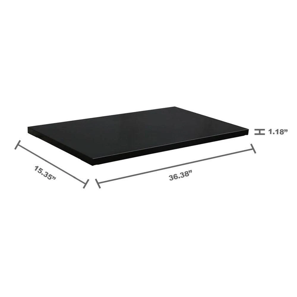 Husky 36 in. W x 1 in. H x 15 in. D Steel Shelf Set for 36 in. Tall Garage Cabinet (2-Pack)