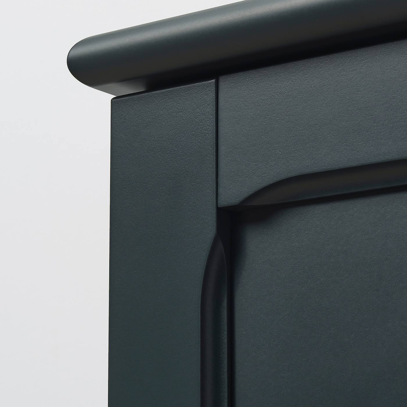 IKEA - LOMMARP Cabinet with Glass Doors, Dark Blue-Green, 33 7/8x78 3/8