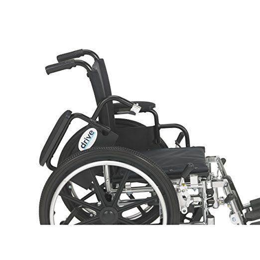 Drive Medical Viper Wheelchair with Flip Back Removable Arms Desk Arms
