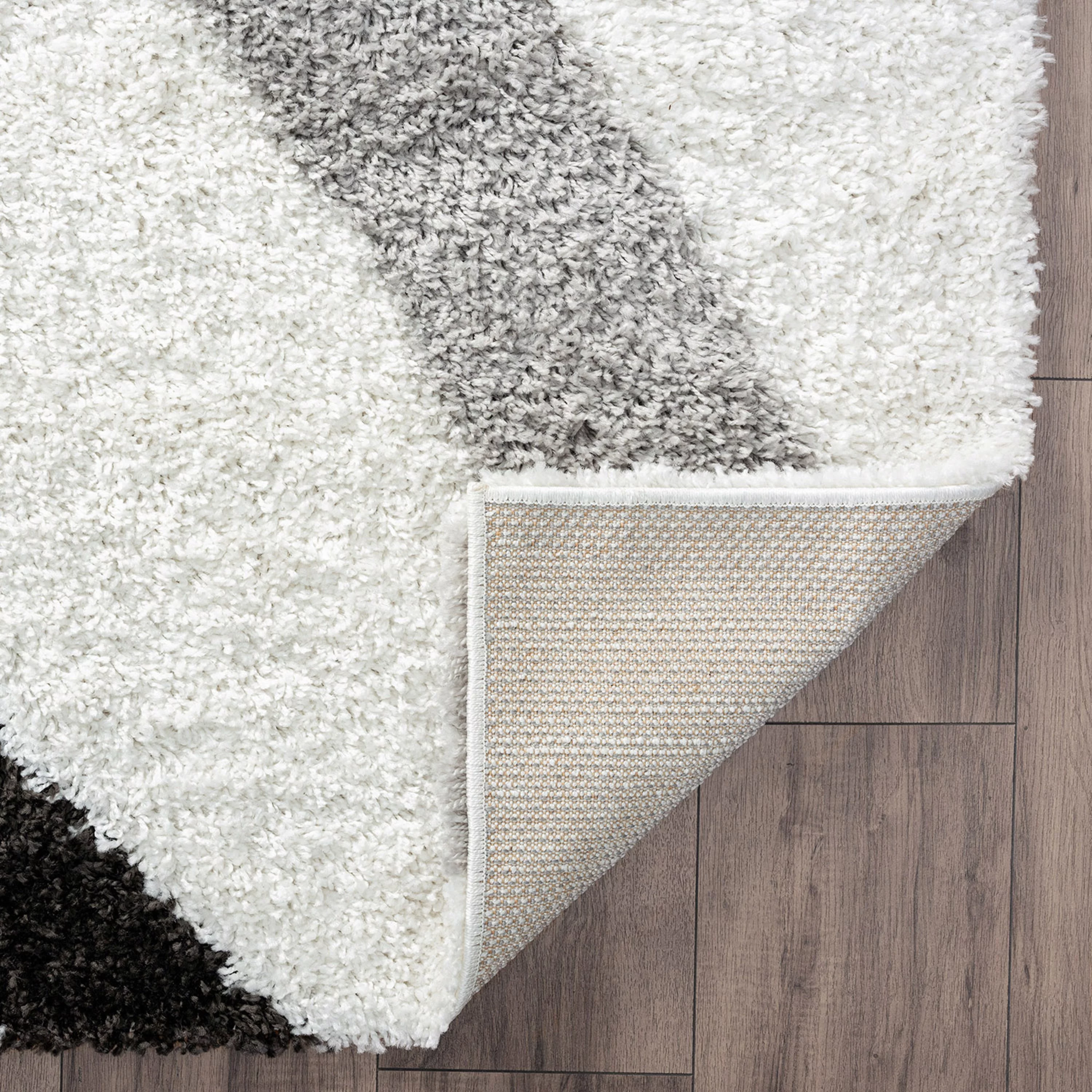 4x6 Modern White Area Rugs for Living Room | Bedroom Rug | Dining Room Rug | Indoor Entry or Entryway Rug | Kitchen Rug | Alfombras para Salas 4' x
