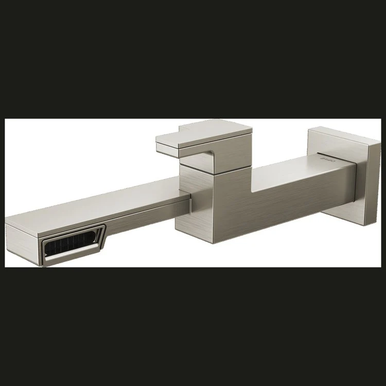 Lavatory Faucet Frank Lloyd Wright Wall Mount 1 Lever ADA WaterSense Brilliance Luxe Nickel 1.2 Gallons per Minute