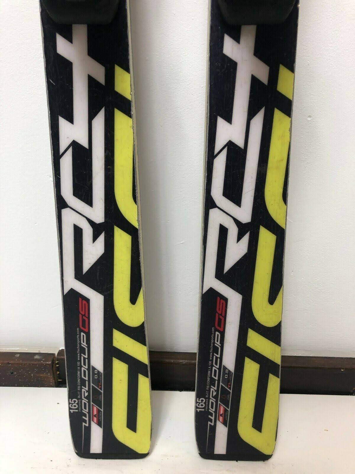 Fischer RC4 World Cup GS 165 cm Ski + Fischer 11 Bindings Winter Sport Fun Snow