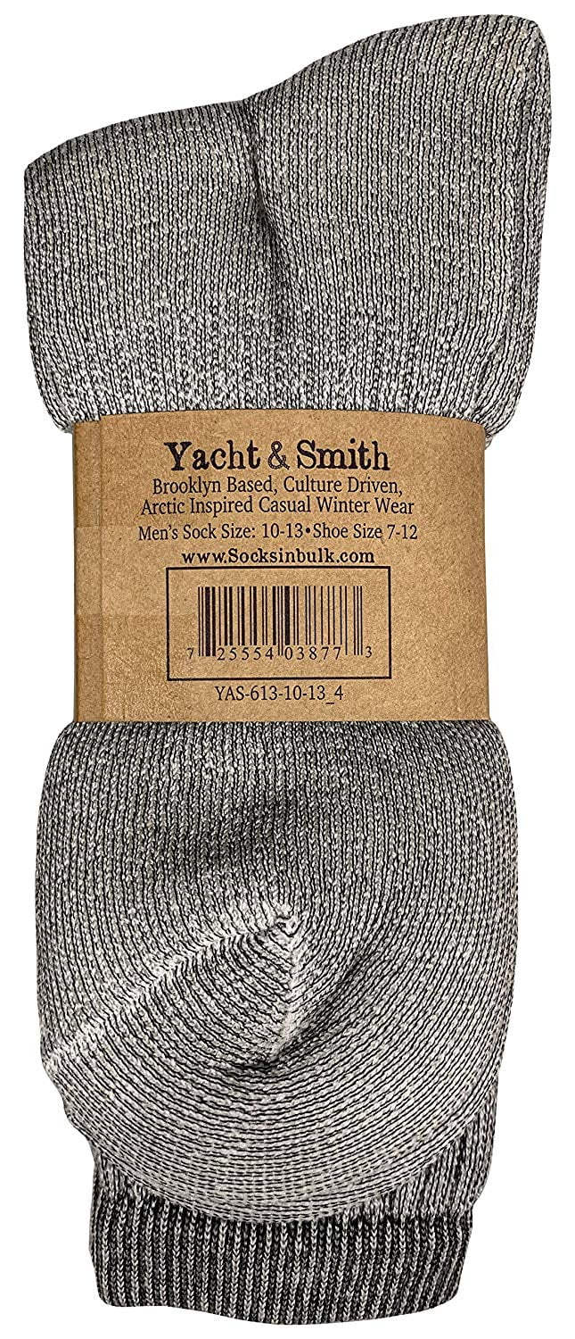 60 Pair Pack Bulk Merino Wool Thermal Boot Socks, Cold Resistant Camping Socks (60 PAIR MENS)