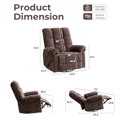 Oversized Power Lift Recliner Chair with Massage and Heat for Elderly, 26" Extra Wide Lift Chair for Big and Tall