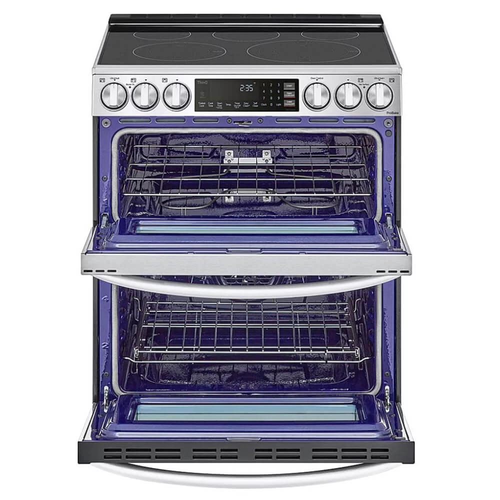 Lg Ltel7337 7.3 Cu. Ft. Printproof Black Stainless Steel Slide-In Electric Range -