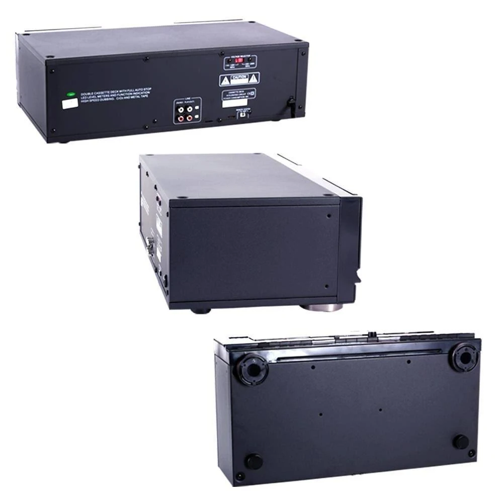 Pyle - Pro Sound PT649D Pyle Dual Cassette Deck Rack