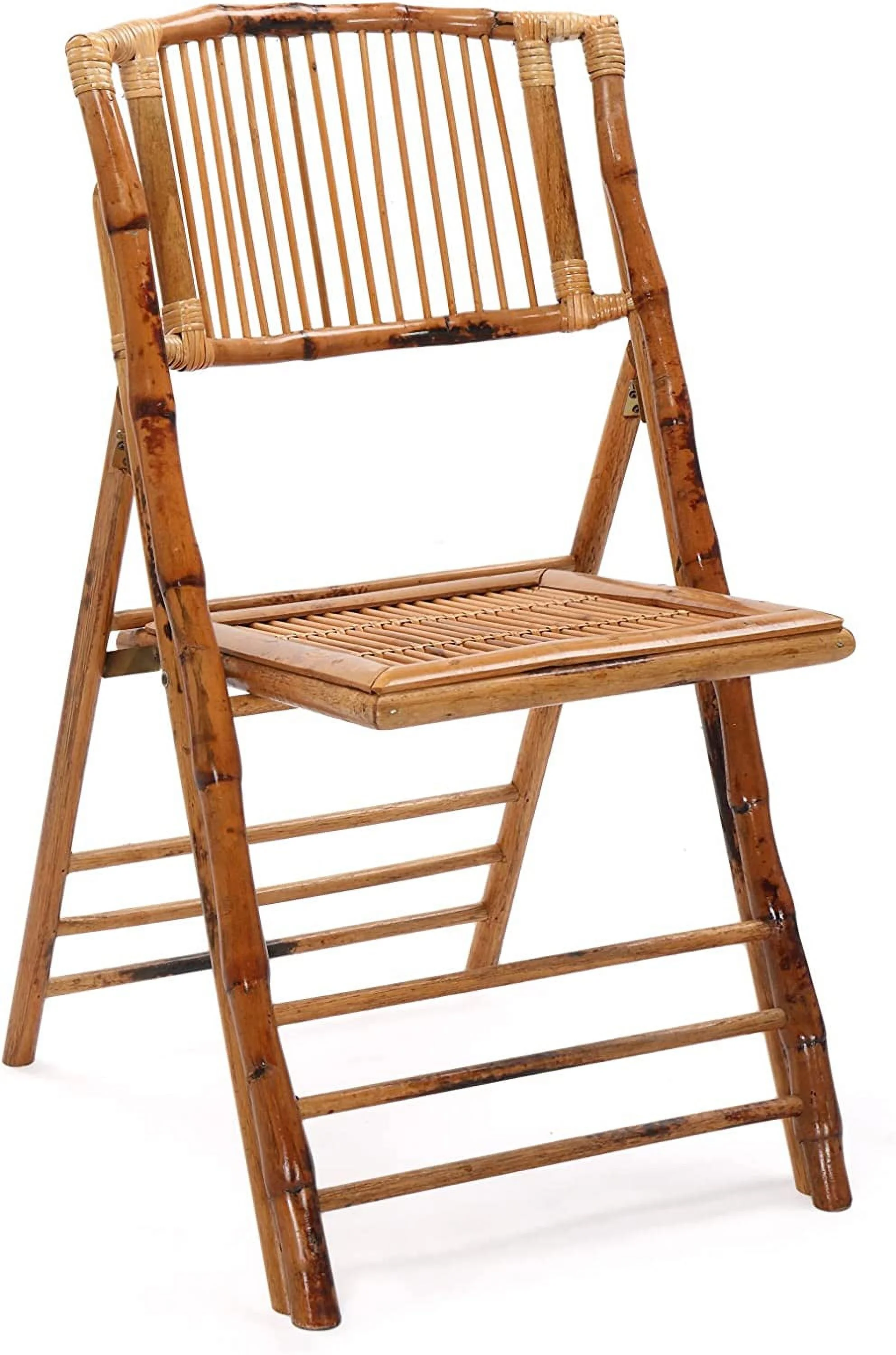 Bamboo Folding Chair, Foldable Dining Chair for Outdoor & Indoor, Patio, Porch, Wedding, Party, Event (4 Pack) …