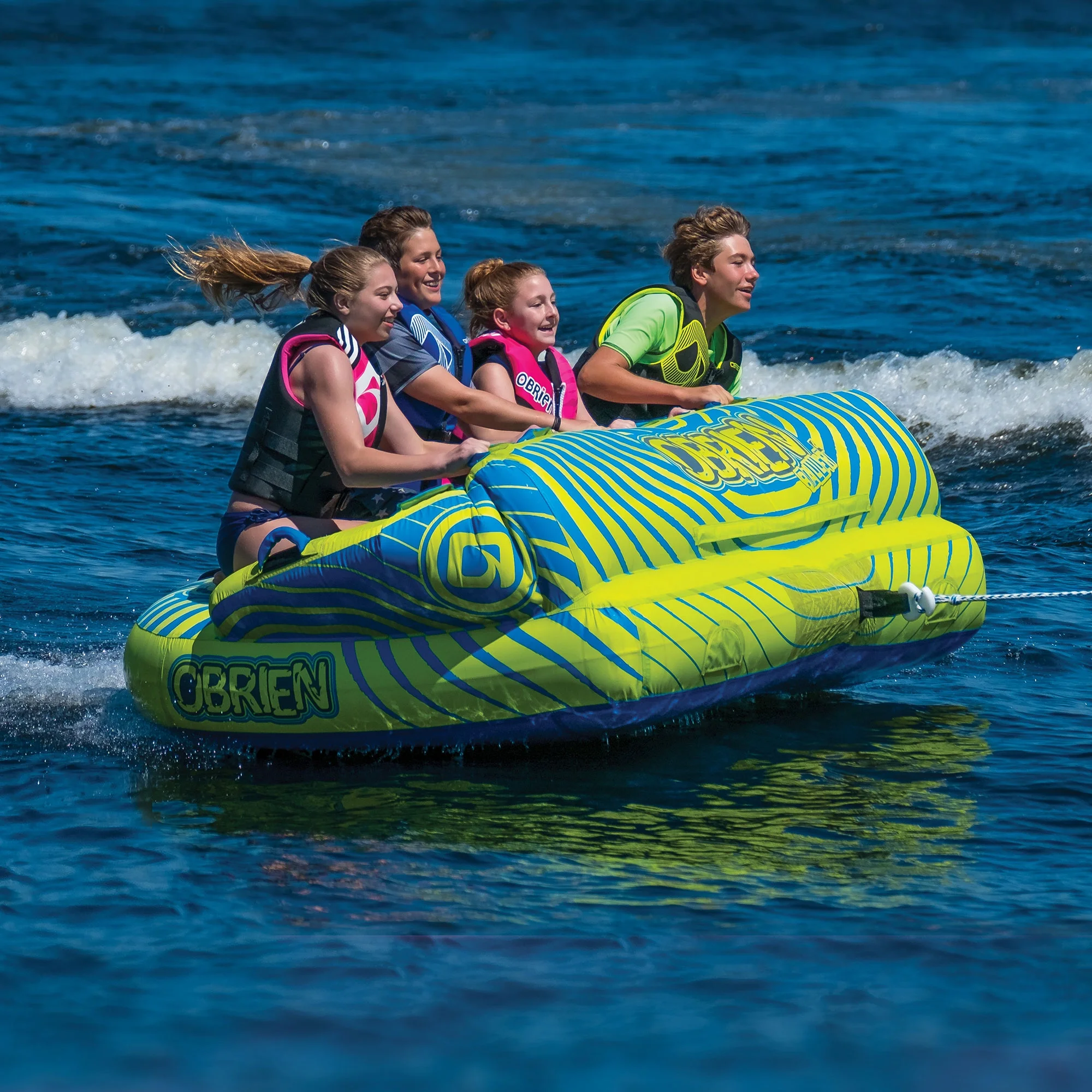 O?Brien Watersports Baller 4 Towable Boat Tube With Up to 4 Person Capacity