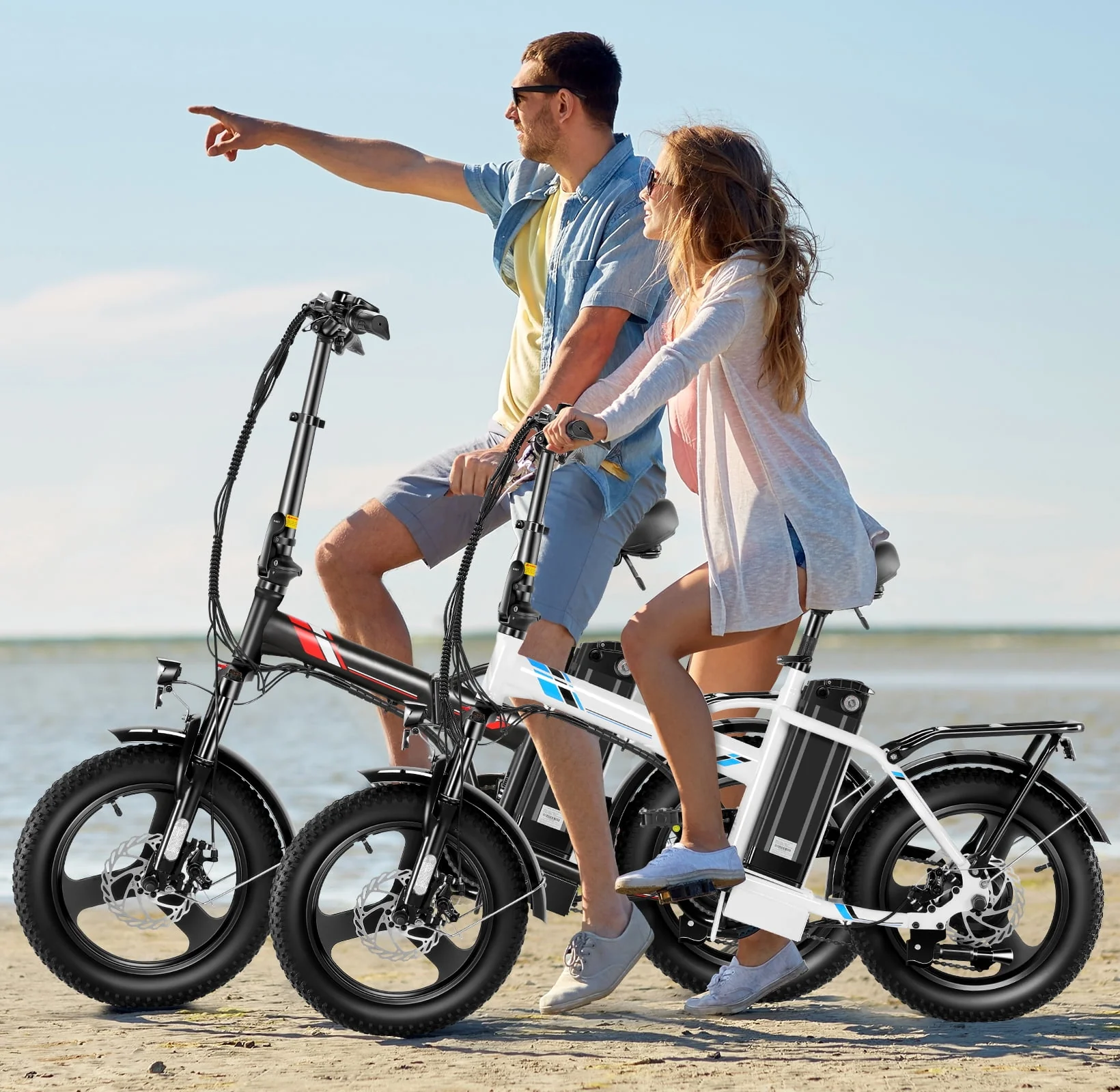 Gocio 3.0 Fat Tire Electric Bike Folding Electric Bicycle for Adults with LCD Display