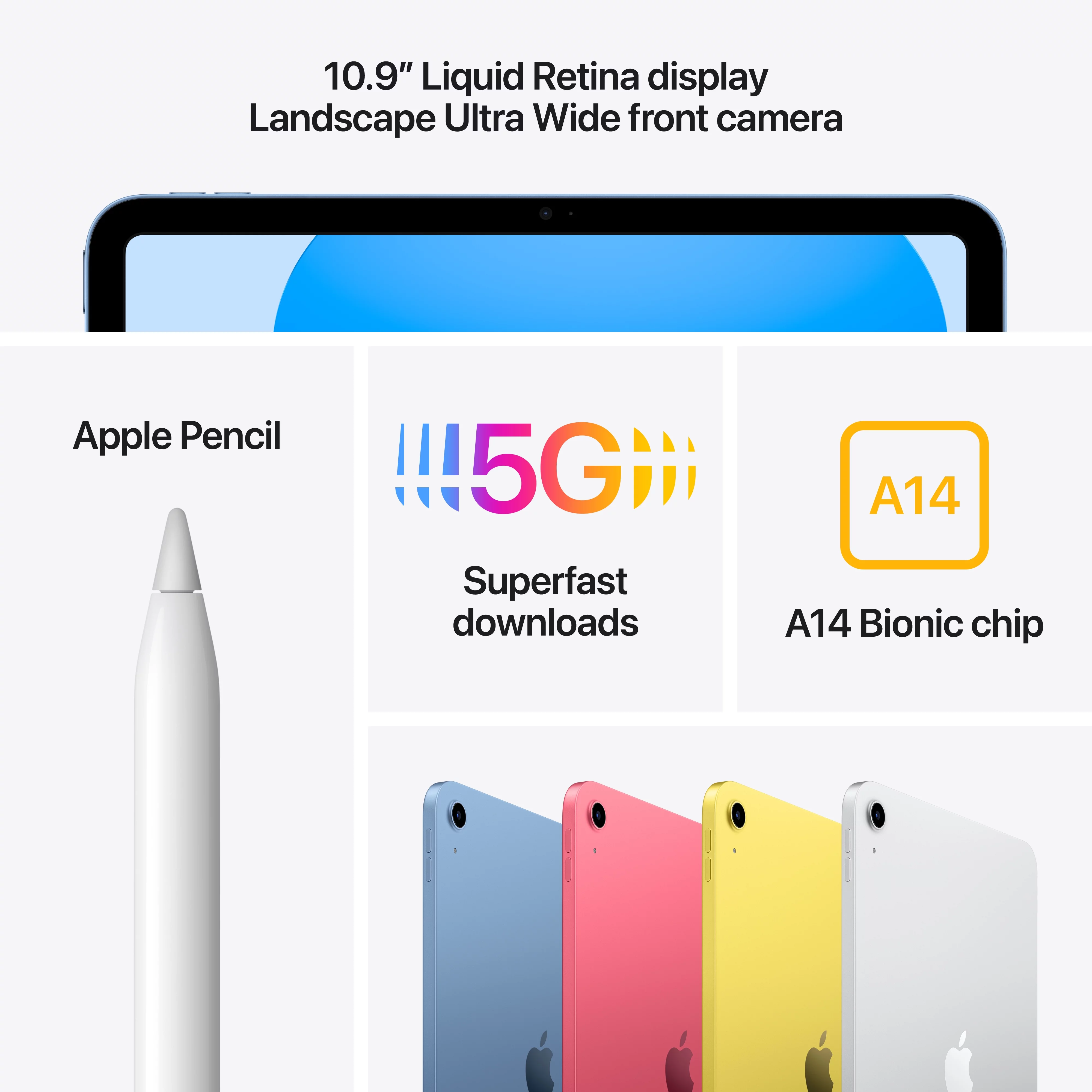 2022 Apple 10.9-inch iPad Wi-Fi + Cellular 64GB - Pink (10th Generation)