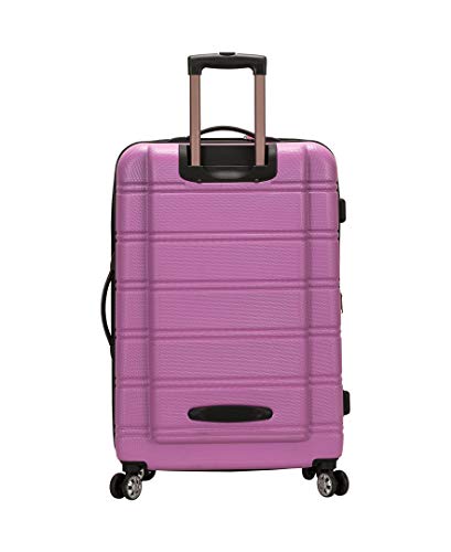 Rockland Melbourne Hardside Expandable Luggage with Spinner Wheels, 2TONEBLUE, 2 Piece (20/28)