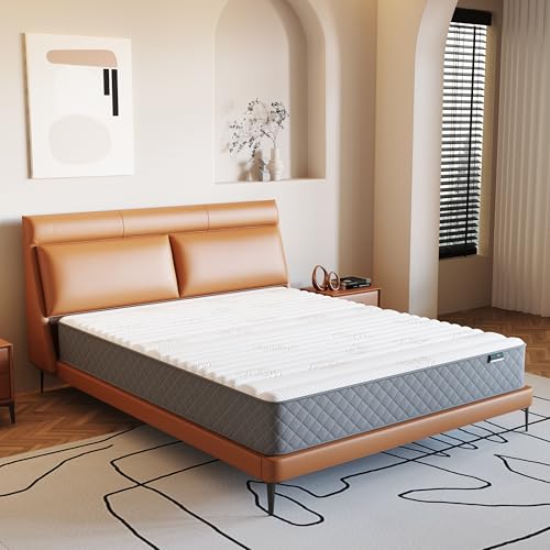 Full Mattress, 12 Inch Full Size Mattress with Cooling-Gel Memory Foam &Pocket Spring Hybrid, CertiPUR-US Certified, Medium Firm