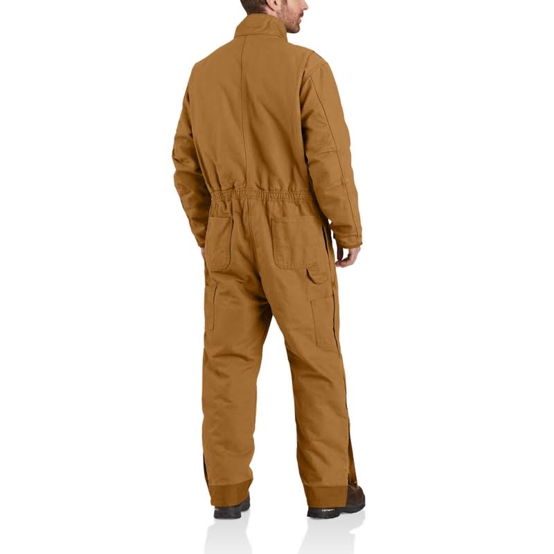 Carhartt Washed Duck Insulated Coverall | Brown | Large