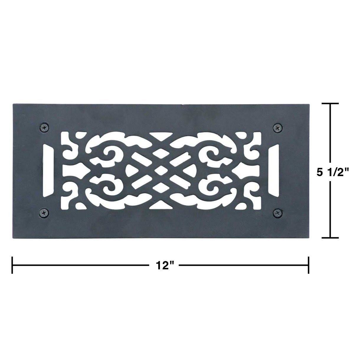 Renovators Supply 2 Heat Air Grille Cast Victorian Overall 5 1/2 x 12