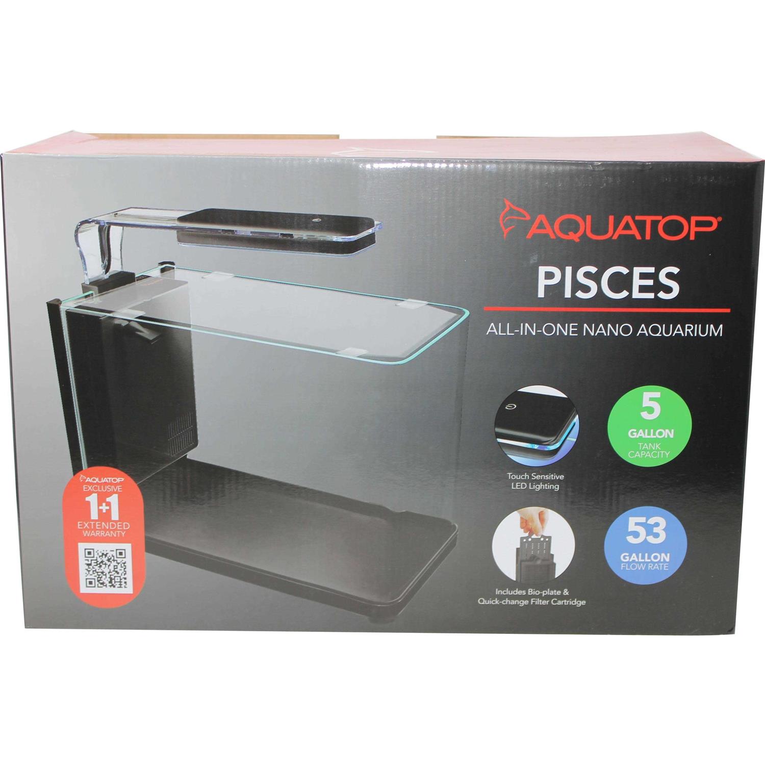 Aquatop Pisces Nano Bullet Glass Aquarium - Pet Supplies online store