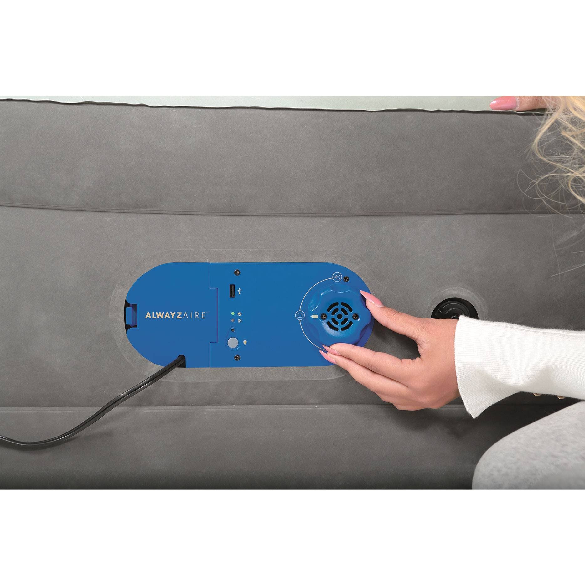 Bestway - AlwayzAire Airbed 18 inch with Built-In AC Pump, Queen