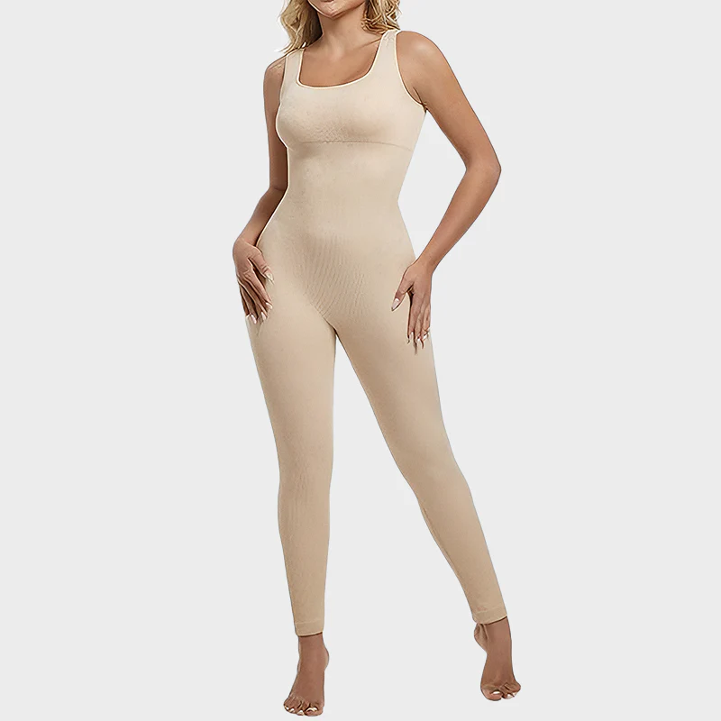 Seamless Square Neck Sport Jumpsuit