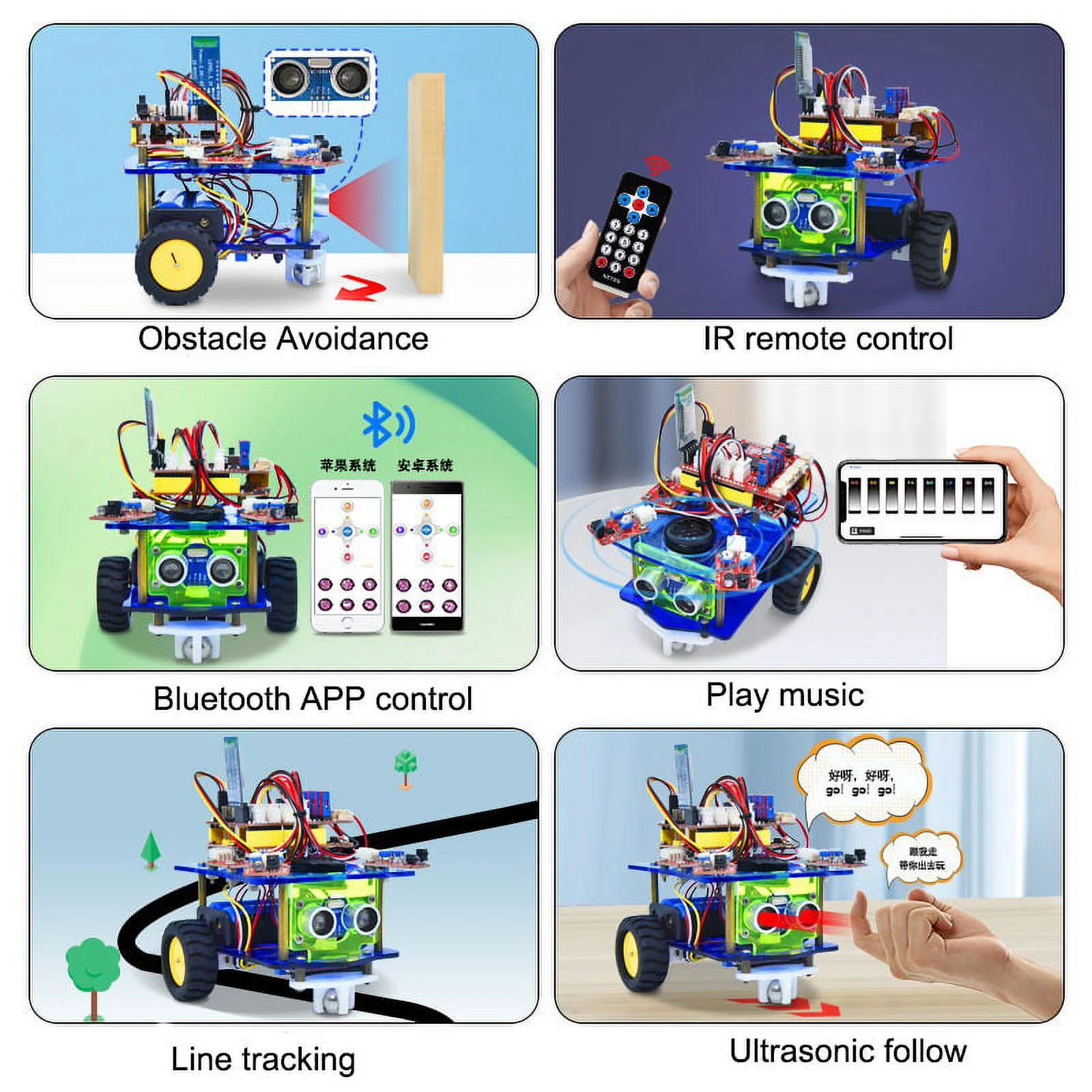 STEM Projects for Kids/Adults, Coding Robot Kit Learning & Education Robot Toys Gift for Boys and Girls to Learn Robotics