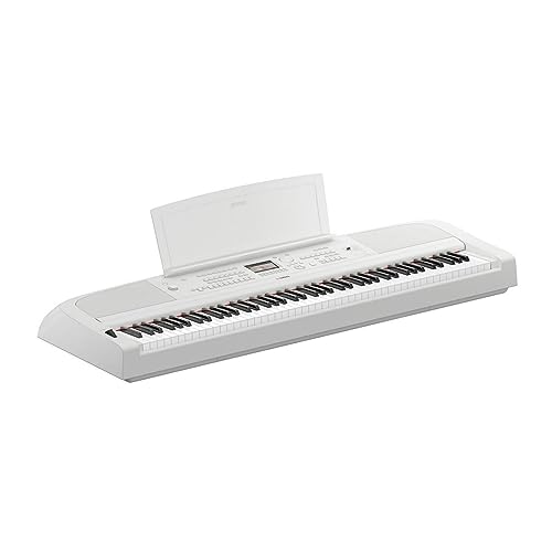 Yamaha 88-Key Weighted Digital Piano, with Foot Switch and Music Rest, Black-Furniture Stand Sold Separately, ‎167.64 x 45.72 x 20.32 cm (DGX670B)