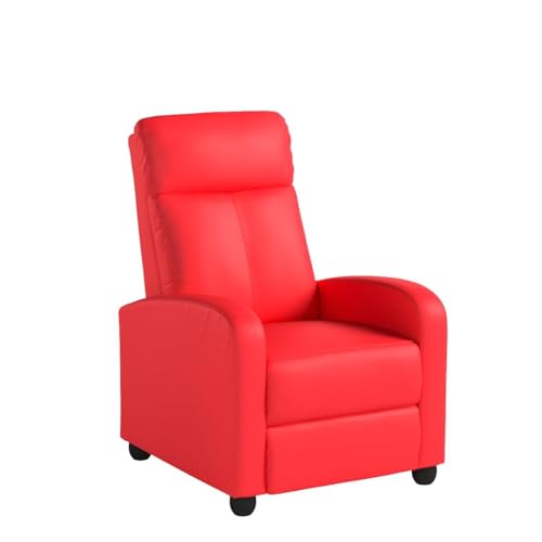 BestMassage | Recliner Chair | with 2 Point Massage Function | Black | with Lumbar Support, Adjustable Push Back, Wide Armrests
