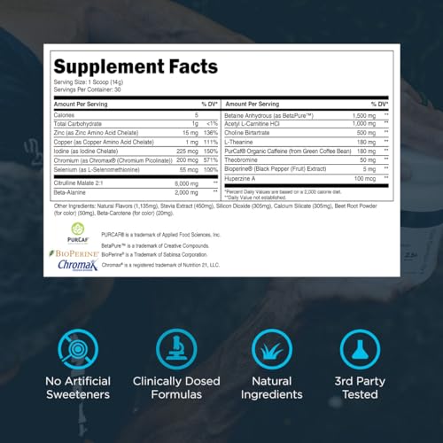 Transparent Labs Lean Pre-Workout (30 Servings, Tropical Punch) & Creatine HMB (30 Servings, Hawaiian Splash)